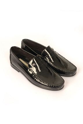 دمپائی مشکی مردانه چرم لاکی Pierre Cardin - کد 805906198