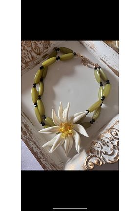گردنبند استیل ( فولاد ) خاکی زنانه استیل (فولاد) Aka - کد 933274479