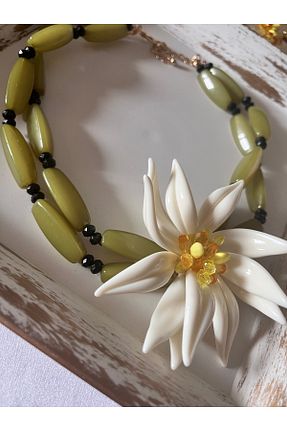 گردنبند استیل ( فولاد ) خاکی زنانه استیل (فولاد) Aka - کد 933274479