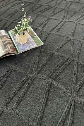 فرش طوسی زیره ضد لغزش Decomia Home - کد 933297338