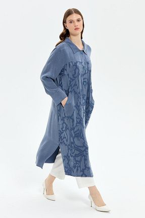 کلاه و ابایا سرمه ای زنانه پنبه پلی استر MÜSEMMA - کد 922944196