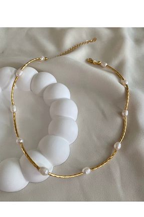 گردنبند جواهر طلائی زنانه روکش طلا gaila design - کد 286593583