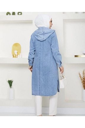 کت حجاب آبی زنانه رگولار HARMAN BUTİK - کد 859824315