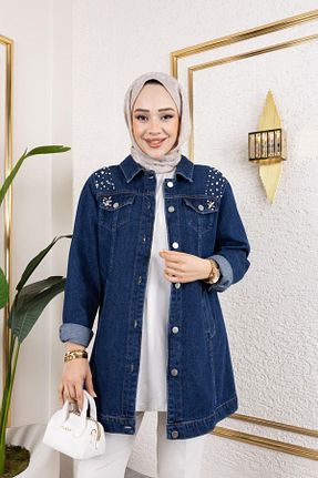 کت سرمه ای زنانه رگولار HARMAN BUTİK - کد 921005843