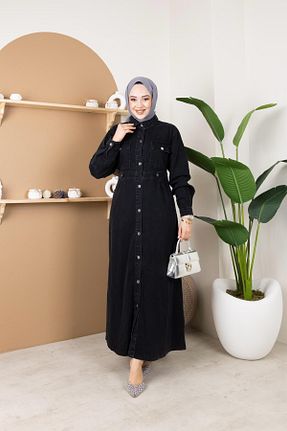 لباس حجاب مشکی زنانه رگولار HARMAN BUTİK - کد 898983590