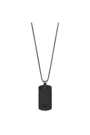 گردنبند استیل ( فولاد ) طوسی مردانه استیل (فولاد) Emporio Armani - کد 204344260