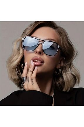 عینک آفتابی آبی زنانه 54 Sunglasses - کد 933323192
