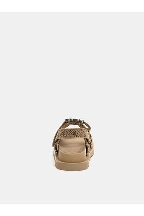 صندل بژ زنانه پاشنه تخت Guess - کد 817889554