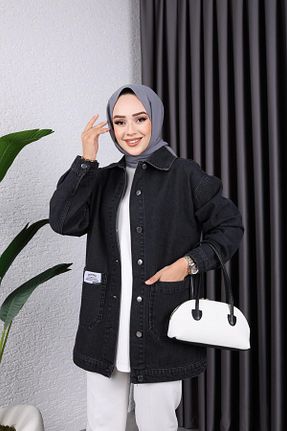 کت حجاب مشکی زنانه رگولار HARMAN BUTİK - کد 870234146