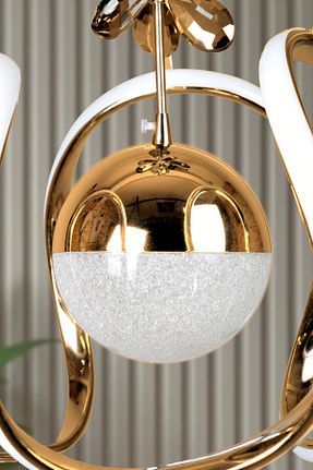 لوستر طلائی فلزی Luna Lighting - کد 864387148
