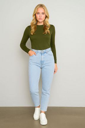 شلوار جین آبی زنانه پاچه ساده Rift Jeans - کد 930553372
