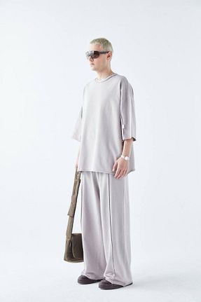 ست بالاتنه و پائین تنه طوسی مردانه VAMOSCLO - کد 934103540
