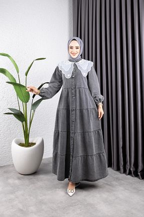 لباس حجاب مشکی زنانه رگولار HARMAN BUTİK - کد 882885570