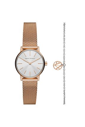 ساعت مچی صورتی زنانه 26-30 میلی متر Armani Exchange - کد 191304643