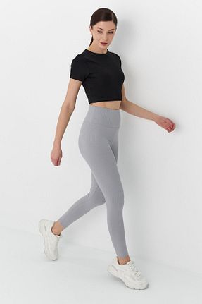 ساق شلواری طوسی زنانه بافتنی Shopping Shop - کد 933327270