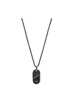 گردنبند جواهر رنگی مردانه فلزی Emporio Armani - کد 853532699