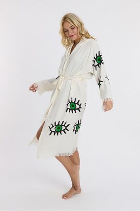 حوله پالتوئی سبز زنانه Mulberry - کد 897183677