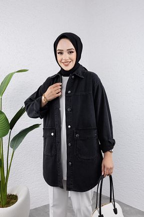 کت حجاب مشکی زنانه رگولار HARMAN BUTİK - کد 871982802