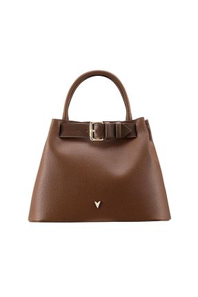 کیف دوشی قهوه ای زنانه چرم مصنوعی valena - کد 933320585