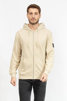سوئیشرت خاکی زنانه ساده Calvin Klein - کد 838830309