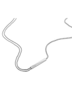 گردنبند جواهر متالیک مردانه فلزی Calvin Klein - کد 900772539