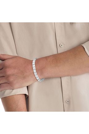 دستبند استیل (فولاد) متالیک مردانه استیل (فولاد) Calvin Klein - کد 810235389