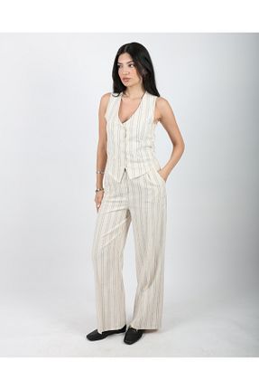 ست بالاتنه و پائین تنه بژ زنانه بافتنی DEQ FASHION - کد 928702899
