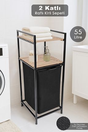 سبد لباس مشکی فلزی Meleni Home - کد 933334394