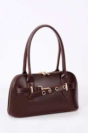 کیف دوشی زرشکی زنانه چرم مصنوعی bynarincollection - کد 933331138