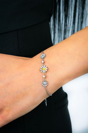 دستبند نقره متالیک زنانه 925 عیار Tezcan Silver - کد 904414750