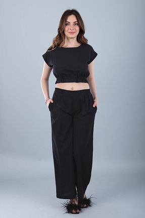 بلوز مشکی زنانه ساده Bonitas Beachwear - کد 933345078