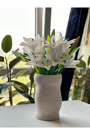 گل خشک و مصنوعی سفید Kalya Concept - کد 933344179