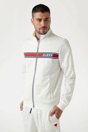 سوئیشرت سفید مردانه ساده Guess - کد 820223592