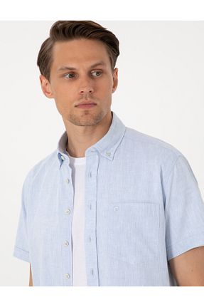 پیراهن آبی مردانه رگولار Pierre Cardin - کد 933353973