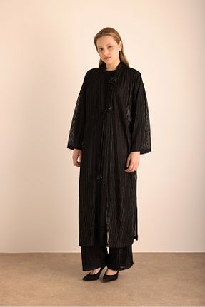 کیمونو و کافتان مشکی زنانه پلی آمید Aker - کد 933360045