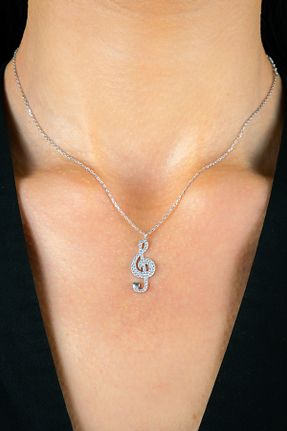 گردنبند نقره متالیک زنانه 925 عیار Tezcan Silver - کد 904668132