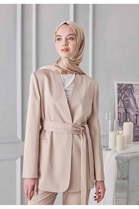 شال بژ زنانه پلی استر Genel Markalar - کد 708913149