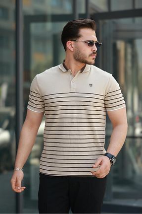 پولوشرت بژ مردانه پنبه ای Miron - کد 929263034