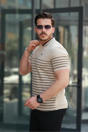 پولوشرت بژ مردانه پنبه ای Miron - کد 929263034