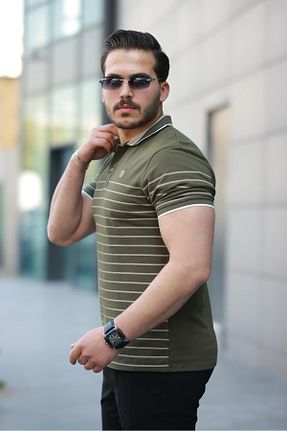 پولوشرت خاکی مردانه پنبه ای Miron - کد 929263047