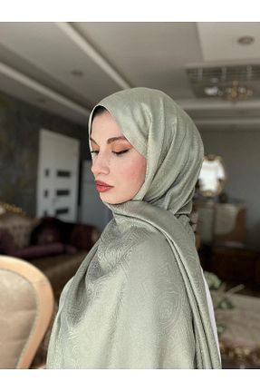 شال سبز زنانه پنبه ای Lavena scarfs - کد 933352995