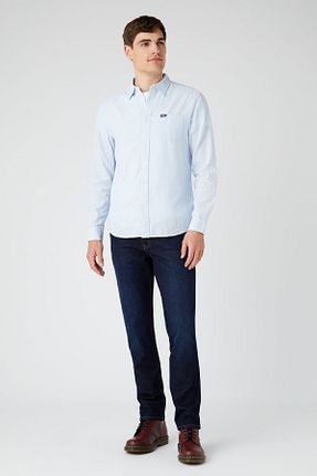 شلوار آبی مردانه پارچه Wrangler - کد 933366363