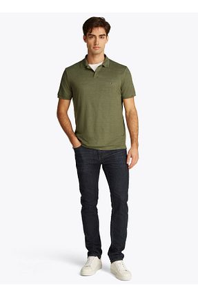 پولوشرت سبز مردانه پنبه ای Tommy Hilfiger - کد 933433781