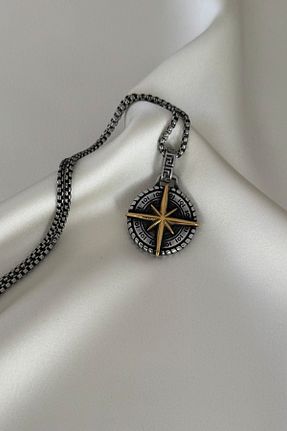 گردنبند استیل ( فولاد ) طوسی زنانه استیل ضد زنگ laria jewelry - کد 933434787