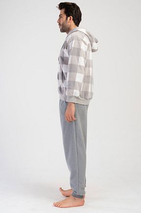 ست لباس راحتی طوسی مردانه پلی استر Vienetta - کد 933450124