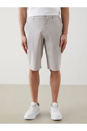 شلوارک و برمودا طوسی مردانه Gabardin LC Waikiki - کد 933458686