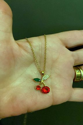 گردنبند استیل ( فولاد ) زرد زنانه استیل (فولاد) DLK TAKI - کد 933426349