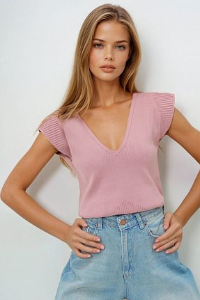 بلوز رنگی زنانه ساده VAGGON - کد 933461246