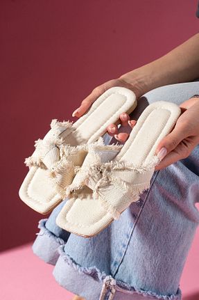 دمپائی بژ زنانه پارچه ای FUGA MODA - کد 933460310