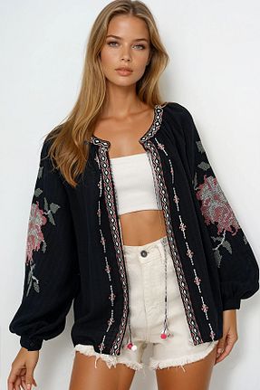 کت رنگی زنانه رگولار VAGGON - کد 933474246